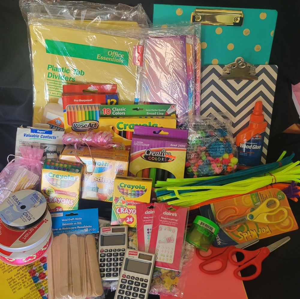 Colorful Art & School Craft Supplies Set